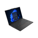 Black laptop with a blue screen on a white background
