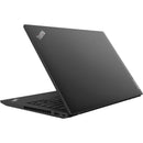 Black ThinkPad laptop on a white background