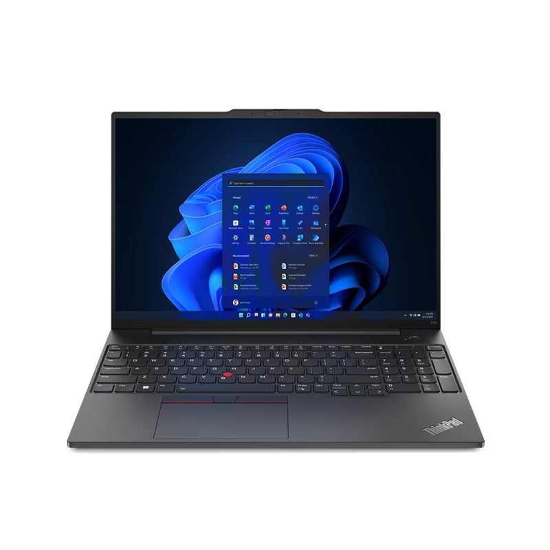 LENOVO THINKPAD E16 GEN1 (21JN00HPGR) i5-13420H-4.6GHz, 8GB, 512GB SSD, 16" WUXGA IPS, CAMERA, FPR, BT, WIFI, DOS, INTEL UHD GRAPHICS, BLACK, 1 YEAR WARRANTY