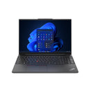 LENOVO THINKPAD E16 GEN 1 (21JN00CKGQ) i7-13700H-5GHz, 16GB, 512GB SSD, 16" WUXGA IPS, CAMERA, FPR, BT, WIFI, DOS, INTEL IRIS XE GRAPHICS, BLACK, 1 YEAR WARRANTY