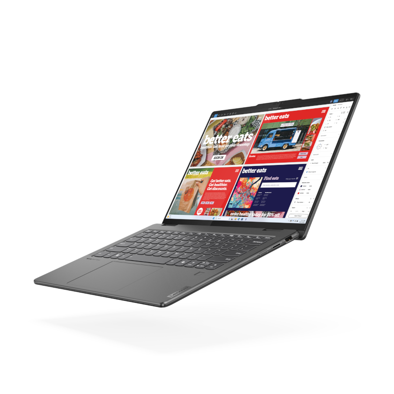 LENOVO YOGA 7 14IML9 2-IN-1 (83DJ0002US) INTEL CORE ULTRA 7-155U-4.8GHz, 16GB, 1TB SSD, 14.0" WUXGA IPS TOUCH, CAMERA, FPR, BT, WIFI, WINDOWS 11 HOME, INTEL IRIS XE GRAPHICS, STORM GREY, 1 YEAR WARRANTY