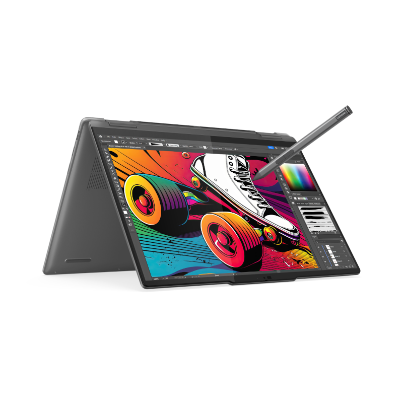 LENOVO YOGA 7 14IML9 2-IN-1 (83DJ0002US) INTEL CORE ULTRA 7-155U-4.8GHz, 16GB, 1TB SSD, 14.0" WUXGA IPS TOUCH, CAMERA, FPR, BT, WIFI, WINDOWS 11 HOME, INTEL IRIS XE GRAPHICS, STORM GREY, 1 YEAR WARRANTY