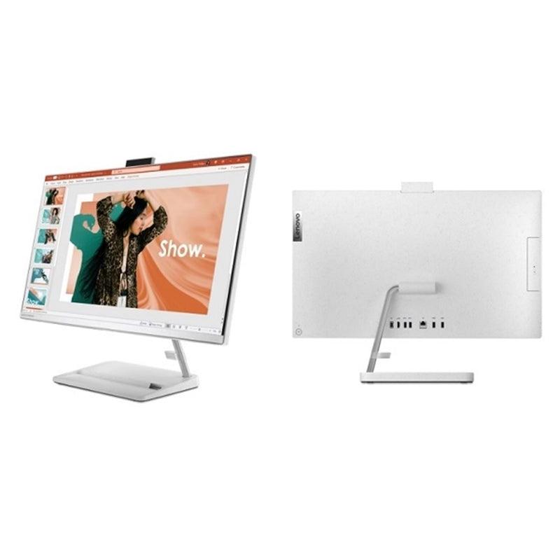 LENOVO IDEACENTRE ALL-IN-ONE 3 (F0GH00U3AX) i7-13620H-4.9GHz, 8GB, 512GB SSD, 23.8" FHD IPS, CAMERA, BT, WIFI, DOS, INTEL UHD GRAPHICS, WHITE, 1 YEAR WARRANTY