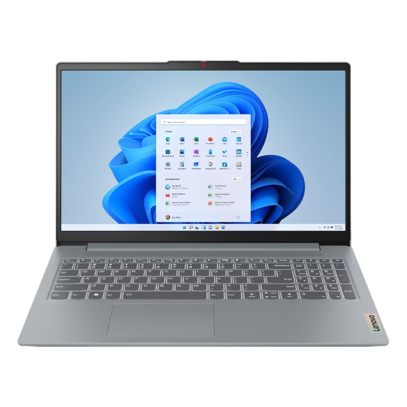 LENOVO IDEAPAD SLIM 3 15ABR8 (82XM005LAX) AMD RYZEN 7-7730U-2.0GHz, 8GB, 512GB SSD, 15.6" FHD IPS, CAMERA, FPR, BT, WIFI, WINDOWS 11 HOME, AMD RADEON GRAPHICS, GREY, 1 YEAR WARRANTY