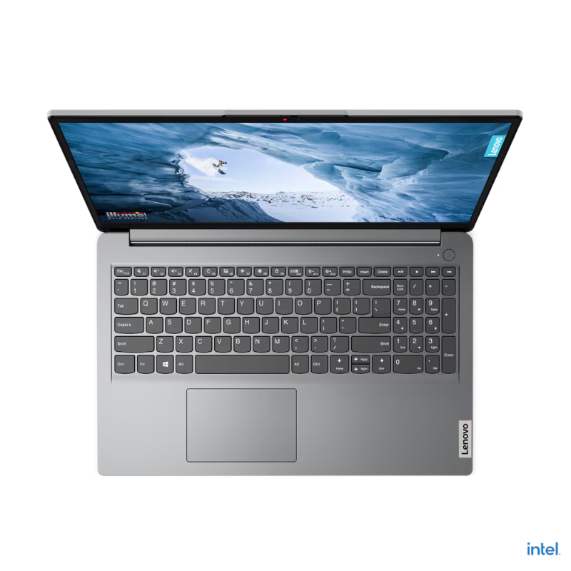 LENOVO IDEAPAD 1 15IAU7 (82QD00CMAX) i7-1255U-4.7GHz, 8GB, 512GB SSD, 15.6" FHD, CAMERA, BT, WIFI, WINDOWS 11 HOME, INTEL IRIS XE GRAPHICS, GREY, 1 YEAR WARRANTY