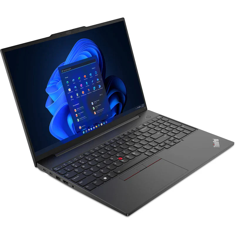 LENOVO THINKPAD E16 GEN2 (21MA001SGR) INTEL CORE ULTRA 7-155H-1.4GHz, 16GB, 512GB SSD, 16" WUXGA IPS, CAMERA, FPR, BT, WIFI, WINDOWS 11 PROFESSIONAL, INTEL ARC GRAPHICS, BLACK, 2 YEARS WARRANTY