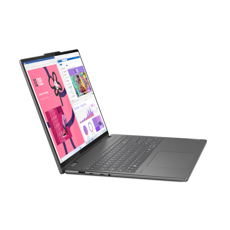 LENOVO YOGA 7 16IML9 2-IN-1 (83DL0002US) INTEL CORE ULTRA 7-155U-4.8GHz, 16GB, 1TB SSD, 16" WUXGA IPS TOUCH, CAMERA, FPR, BT, WIFI, WINDOWS 11 HOME, INTEL IRIS XE GRAPHICS, GREY, 1 YEAR WARRANTY