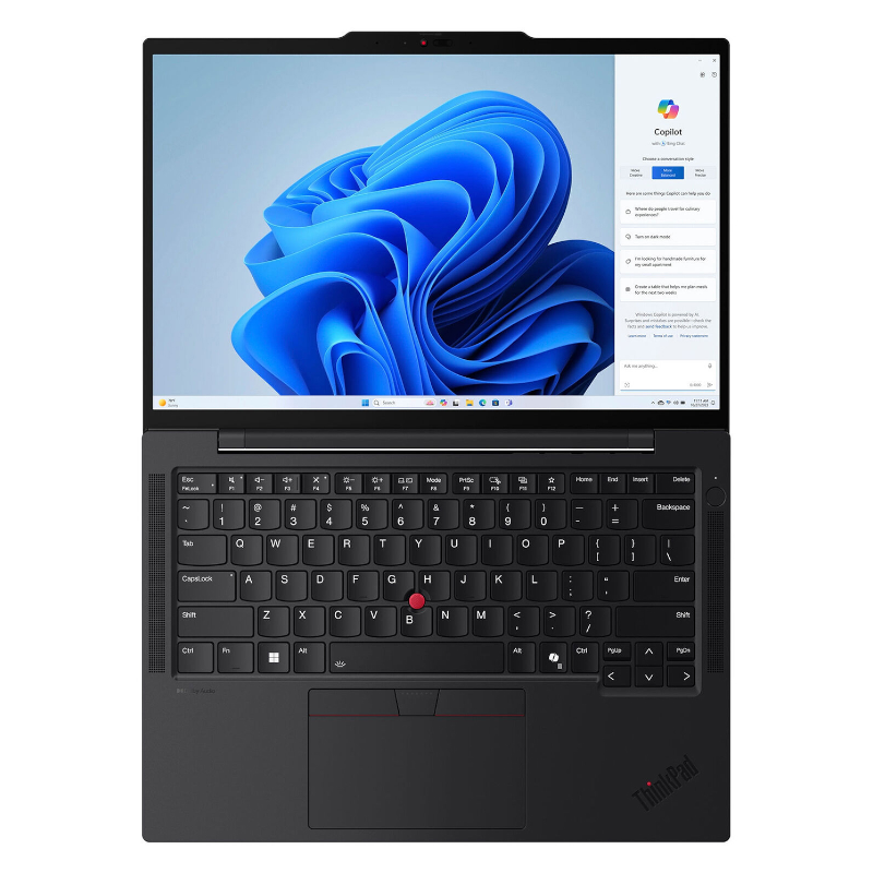 LENOVO THINKPAD T14 GEN5 (21ML000AGR) INTEL CORE ULTRA 7-155U-4.8GHz, 16GB, 512GB SSD, 14.0" WUXGA IPS, CAMERA, FPR, BT, WIFI, WINDOWS 11 PROFESSIONAL, INTEL IRIS XE GRAPHICS, BLACK, 3 YEARS WARRANTY