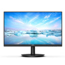 Monitor displaying a scenic wallpaper on a white background