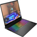 Gaming laptop with RGB keyboard on a white background