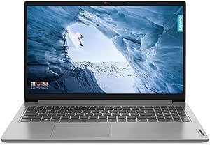 LENOVO IDEAPAD 1 15IAU7 (82QD00G5AX) i3-1215U-1.2GHz, 8GB, 256GB SSD, 15.6" FHD IPS, CAMERA, BT, WIFI, WINDOWS 11 HOME, INTEL UHD GRAPHICS, GREY, 1 YEAR WARRANTY