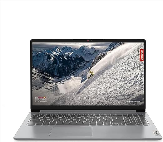 LENOVO IDEAPAD 1 15IAU7 (82QD00G4AX) i7-1255U-4.7GHz, 8GB, 512GB SSD, 15.6" FHD, CAMERA, BT, WIFI, WINDOWS 11 HOME, INTEL IRIS XE GRAPHICS, GREY, 1 YEAR WARRANTY