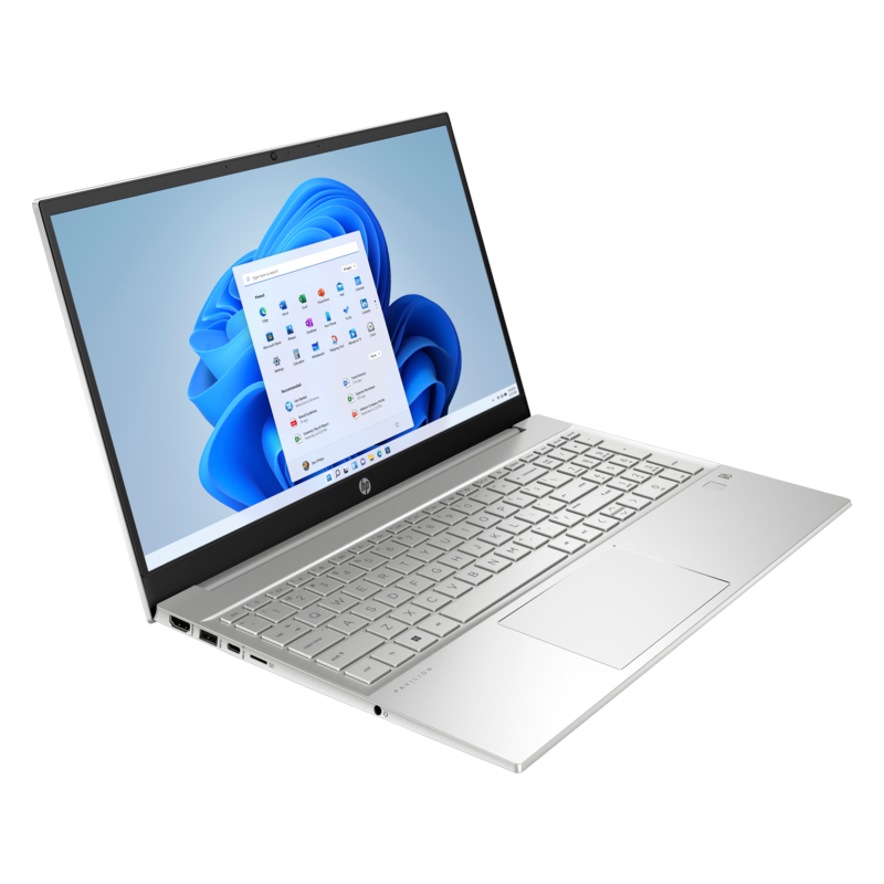 HP PAVILION 15-EH3004NE (822S9EA) AMD RYZEN 7-7730U-2.0GHz, 16GB, 512GB SSD, 15.6" FHD, CAMERA, FPR, BT. WIFI, WINDOWS 11 HOME, AMD RADEON GRAPHICS, SILVER, 1 YEAR WARRANTY