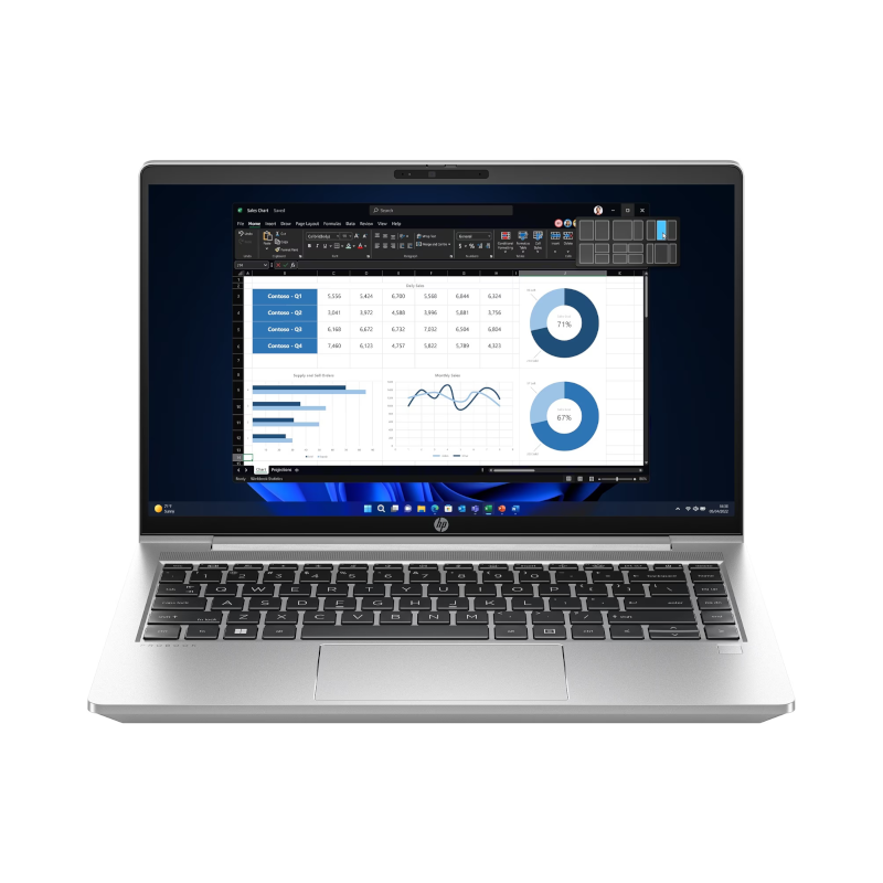 HP PROBOOK 440 G10 (8B5J9UP) i5-1335U-4.6GHz, 8GB, 256GB SSD, 14" FHD TOUCH, CAMERA, BT, WIFI, WINDOWS 11 PROFESSIONAL, INTEL IRIS XE GRAPHICS, SILVER, 1-Year Warranty