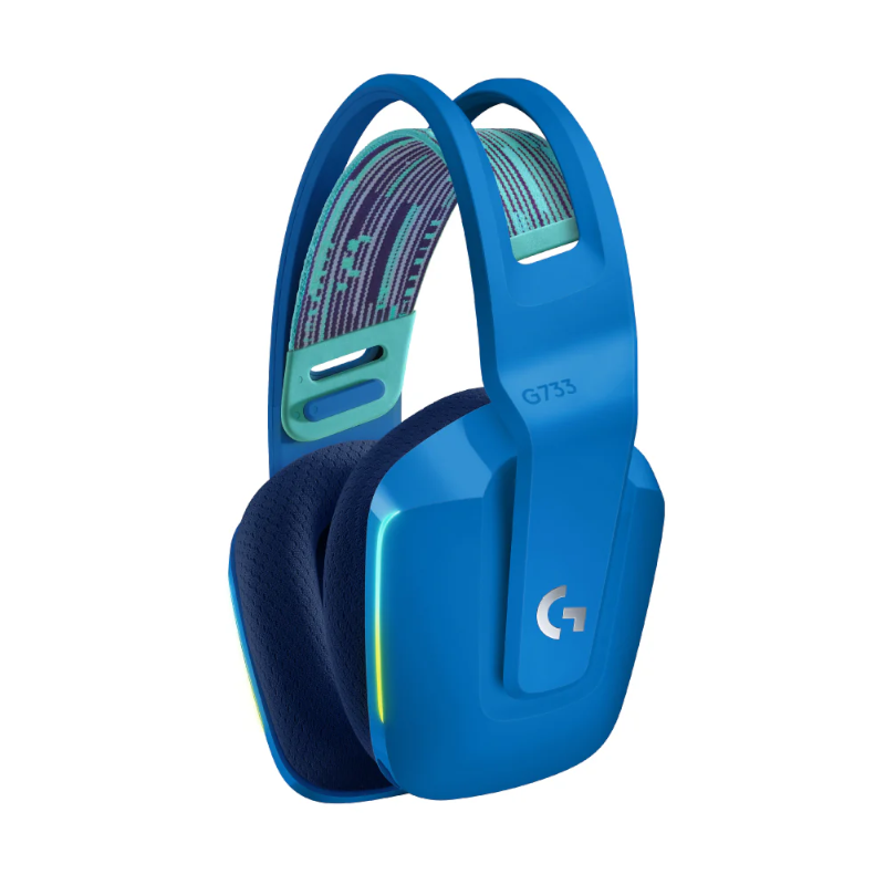 Logitech G733 LIGHTSPEED Wireless RGB Gaming Headset – Blue (981-000943)