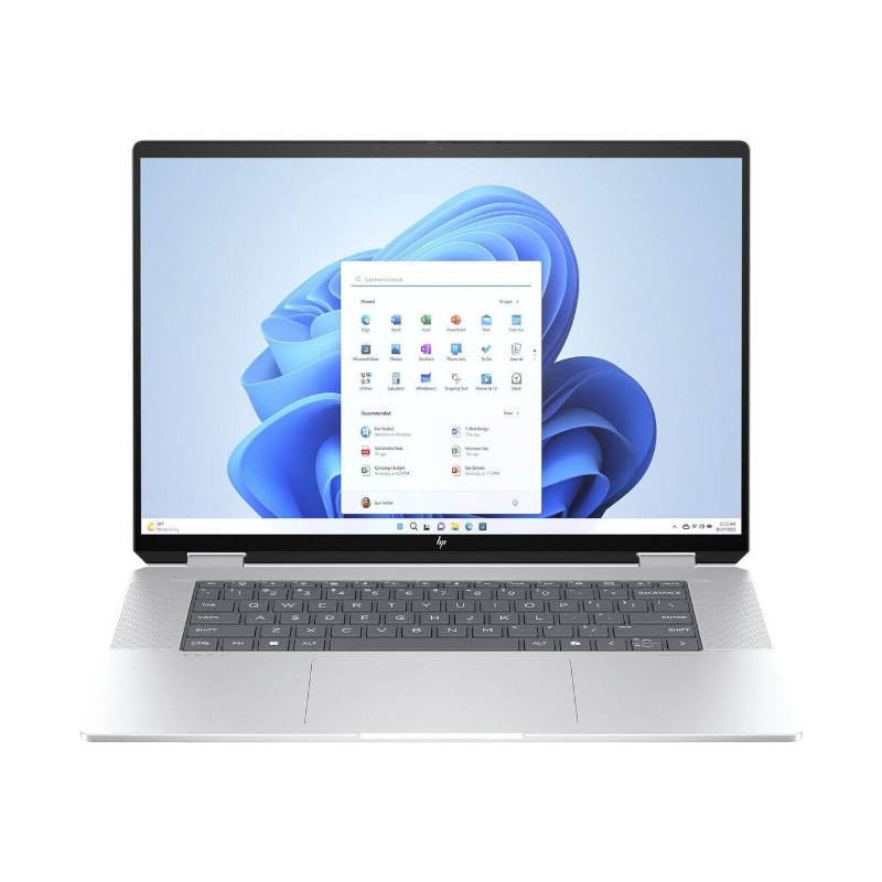 HP Envy x360 16-AC0023DX 2-in-1 (9S1R6UA) | Intel Core Ultra 7-155U 4.8GHz, 16GB RAM, 1TB SSD, 16" WUXGA Touch Display, Intel Iris XE Graphics, Bluetooth, Wi-Fi, Windows 11 Home, Silver | 1-Year Warranty