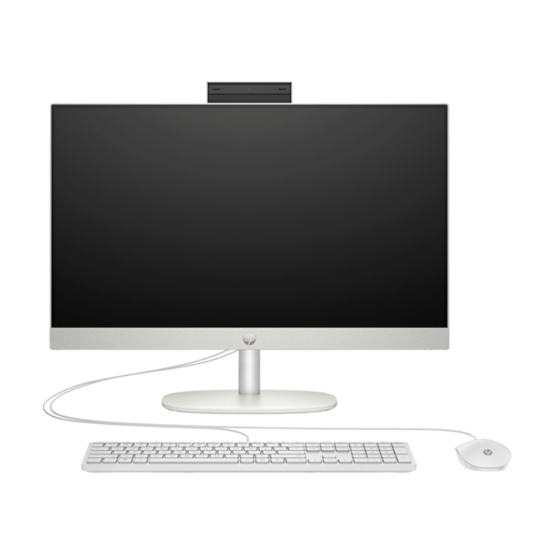 HP All-in-One 24-CR0252NH (A0CQ4EA) - i5-1335U, 16GB RAM, 512GB SSD, 23.8" FHD IPS, Intel Iris Xe Graphics, White, 1-Year Warranty