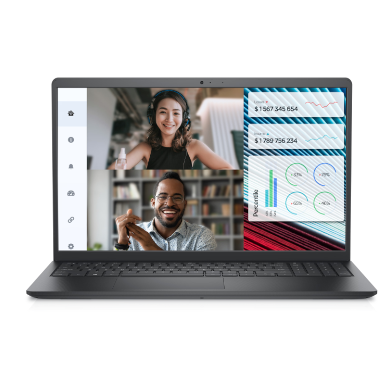 DELL VOSTRO 3520 (NBDELLVOS3520I78512GBW) i7-1255U-4.7GHz, 8GB, 512GB SSD, 15.6" FHD, CAMERA, BT, WIFI, WINDOWS 11 PROFESSIONAL, INTEL UHD GRAPHICS, BLACK, 1 YEAR WARRANTY