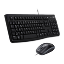 Logitech MK120 Keyboard and Mouse Combo USB Wired Desktop Set