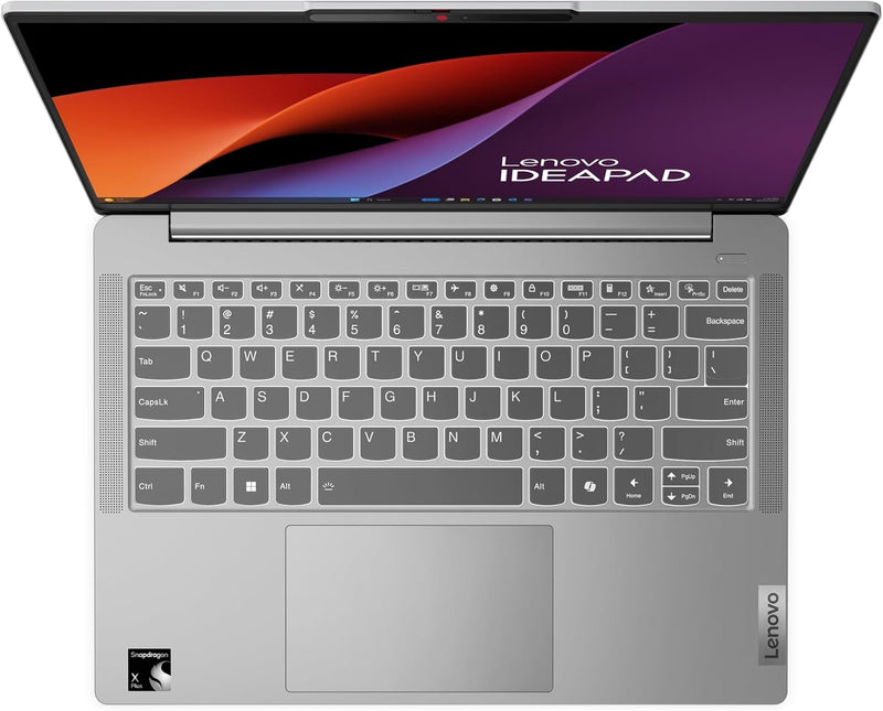 LENOVO IDEAPAD SLIM 5 14Q8X9 (83HL0028RM) SNAPDRAGON X Plus X1P-42-100 PROCESSOR UP TO 3.4GHz, 32GB, 1TB, 14.0" WUXGA IPS, CAMERA, FPR, BT, WIFI, WINDOWS 11 HOME, INTEGRATED QUALCOMM(R) ADRENO(TM) GPU, GREY, 1 YEAR WARRANTY