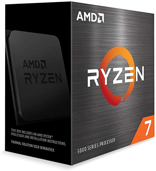 Ryzen AMD 7 5800X 8 Core , 16 Thread  Processor  (100000063W0F)