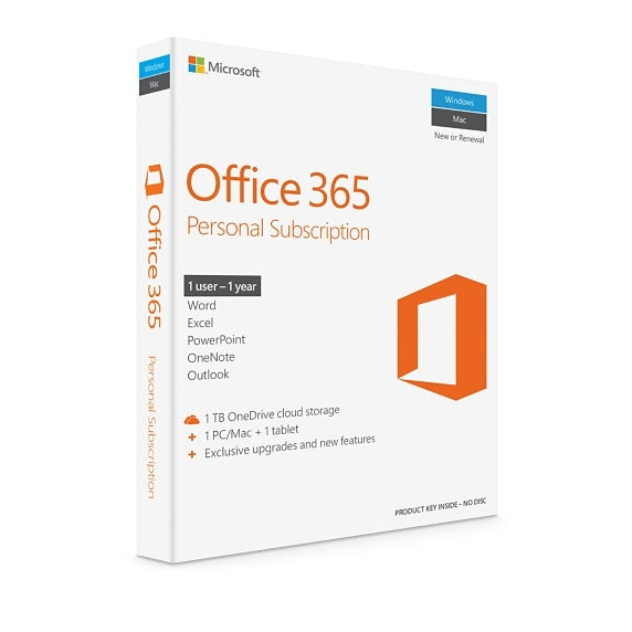 MICROSOFT OFFICE 365 PERSONAL 1 USER